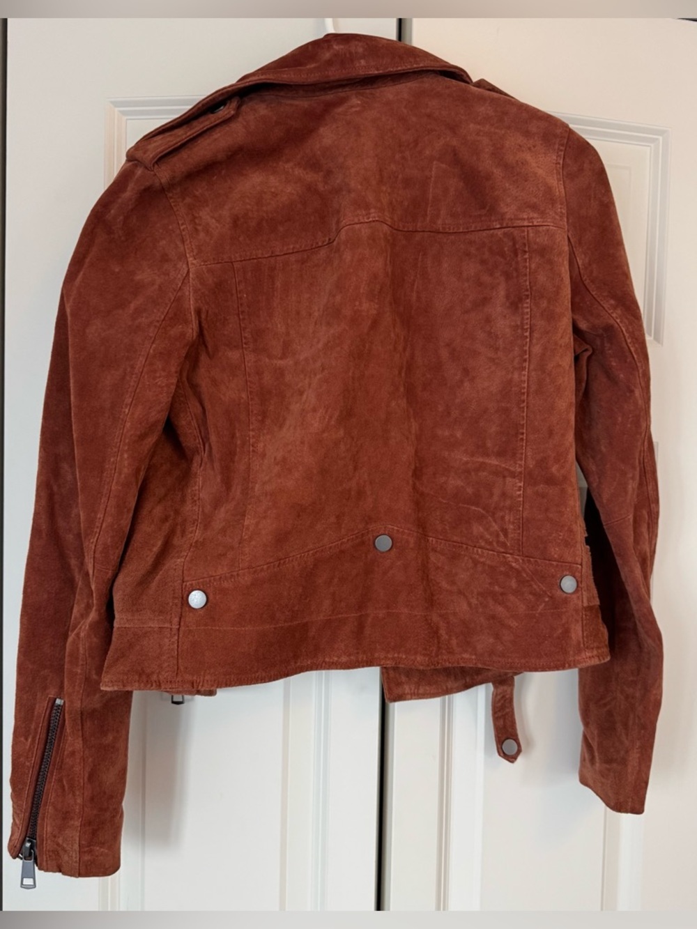 EUC Bagatelle NYC Suede Biker Jacket | Soft Leather Moto Jacket - Picture 3 of 4